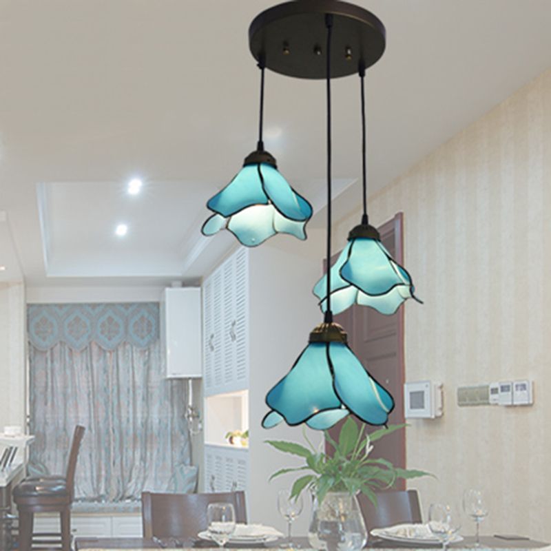 Ray Flower Resin Pendant Light 1/3 Heads