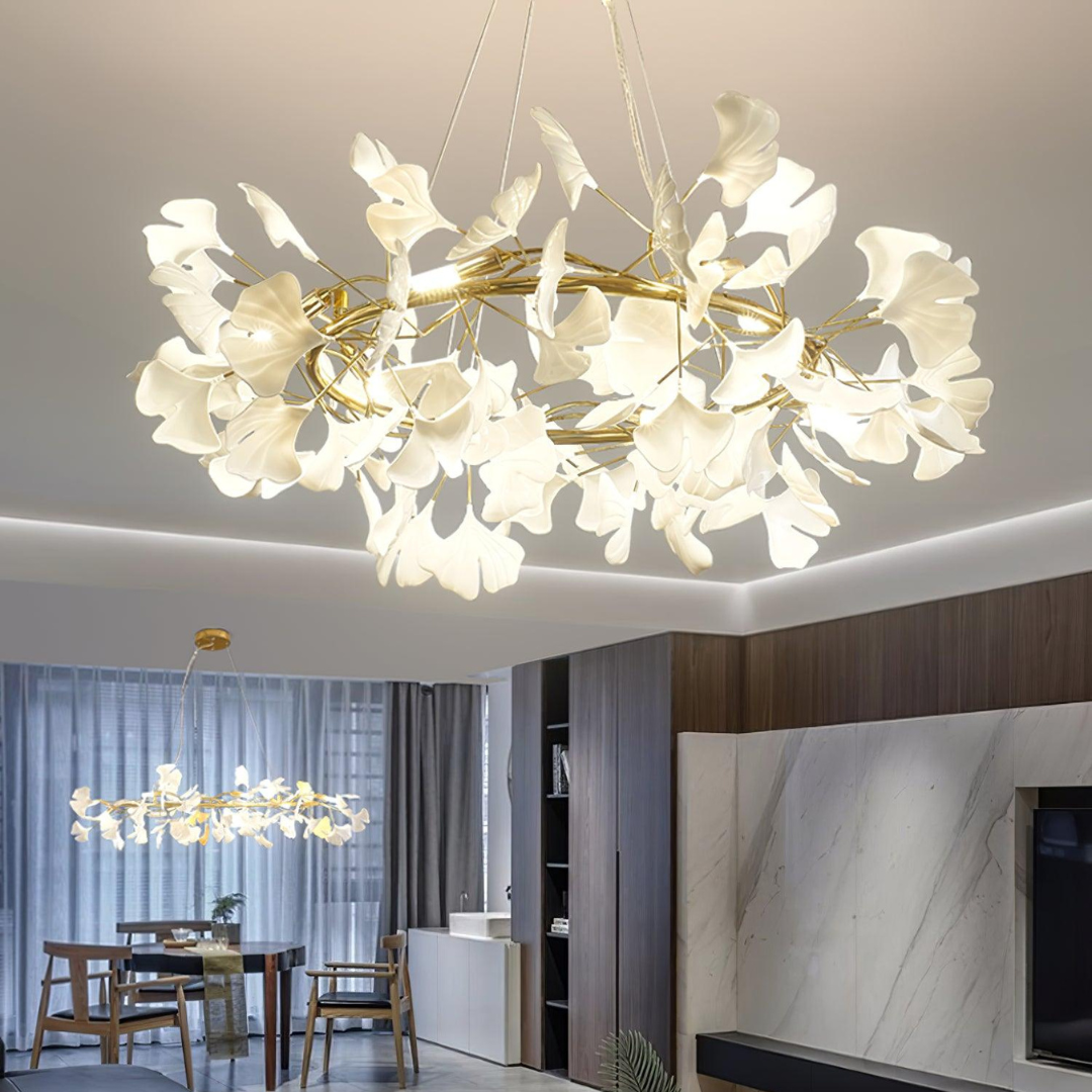 Olivia EarthenGlo Modern Kitchen Art Deco Chandelier Metal Ceramic
