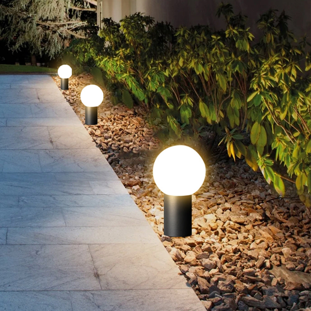 Ray Modern Metal Circular Lamp holder Outdoor Path Light