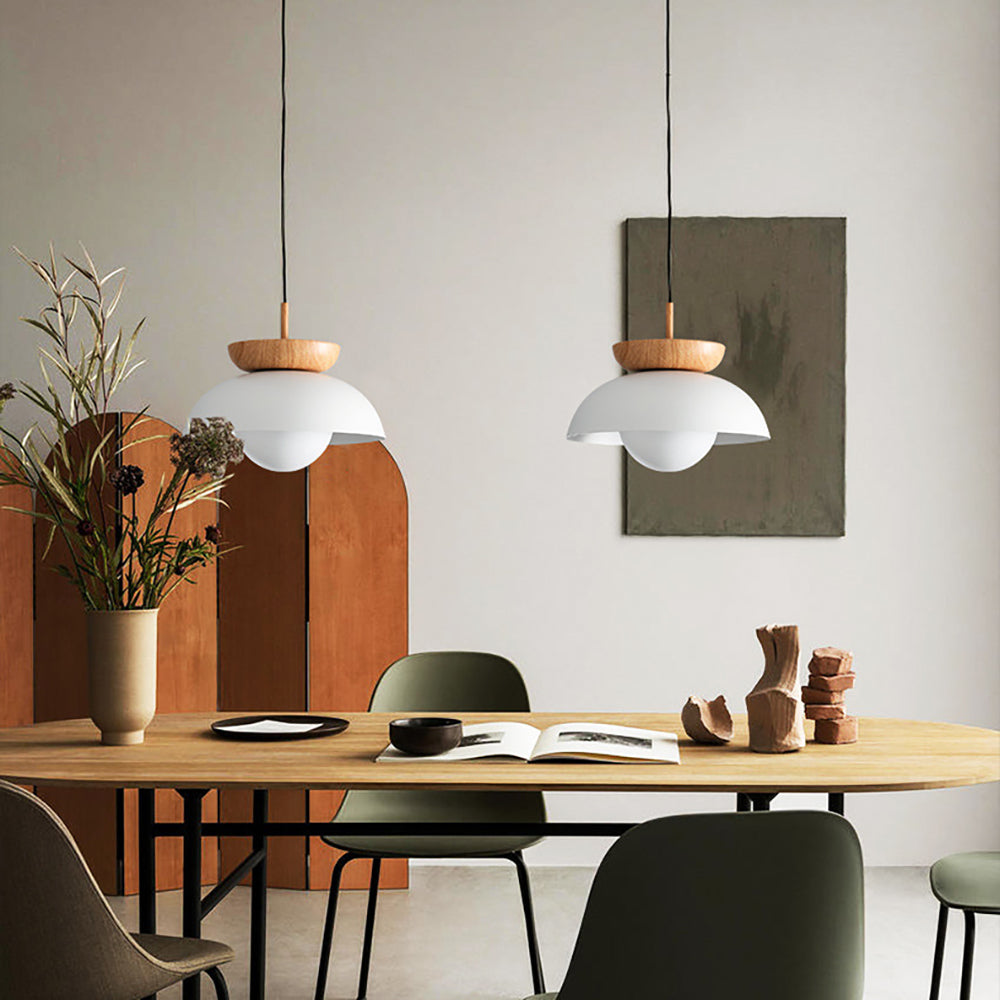 Muto Nordic Pendant Lights Wood Metall Kitchen Balcony