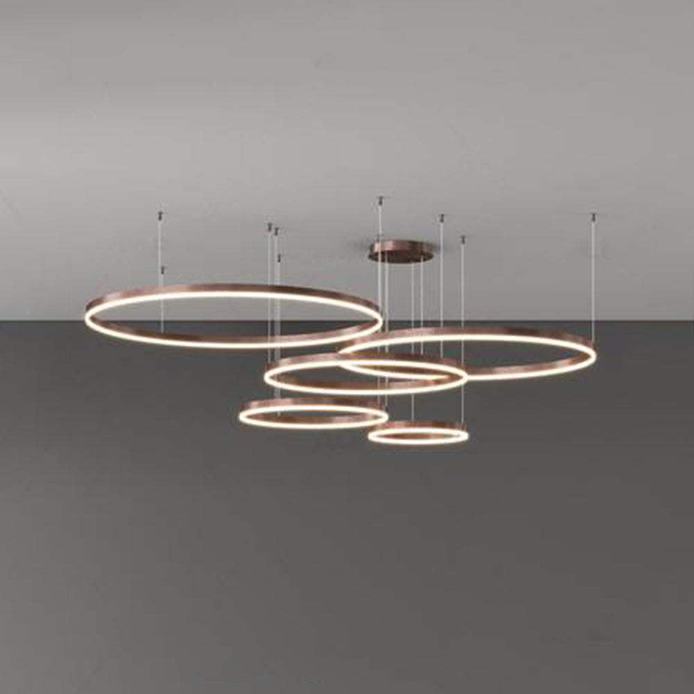 Arisha Modern Pendant Light Tir-Circle Metal
