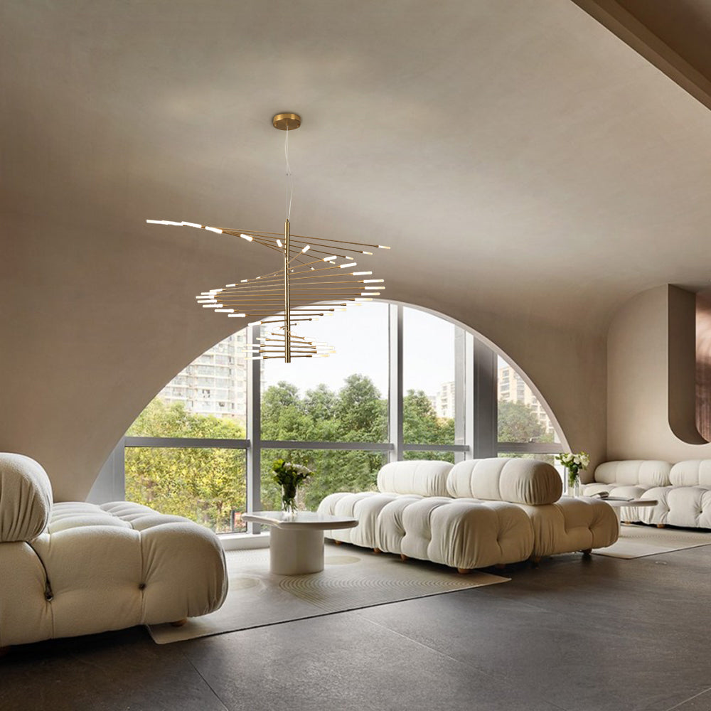 Arisha Modern Chandelier Metal Acrylic Living Room