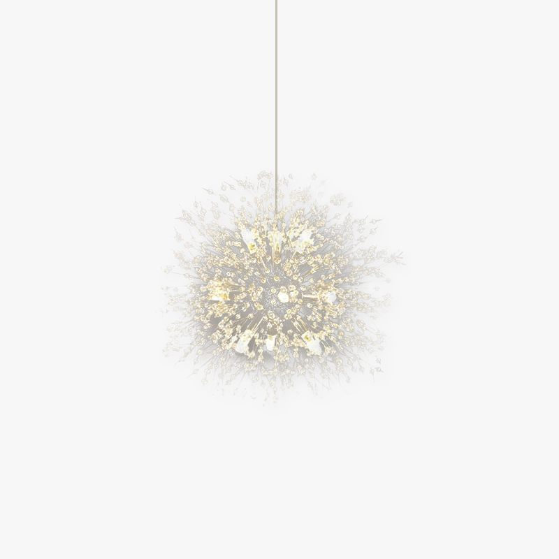 Arisha Elegant Dandelion Acrylic Pendant Light Chorme - Letslighting
