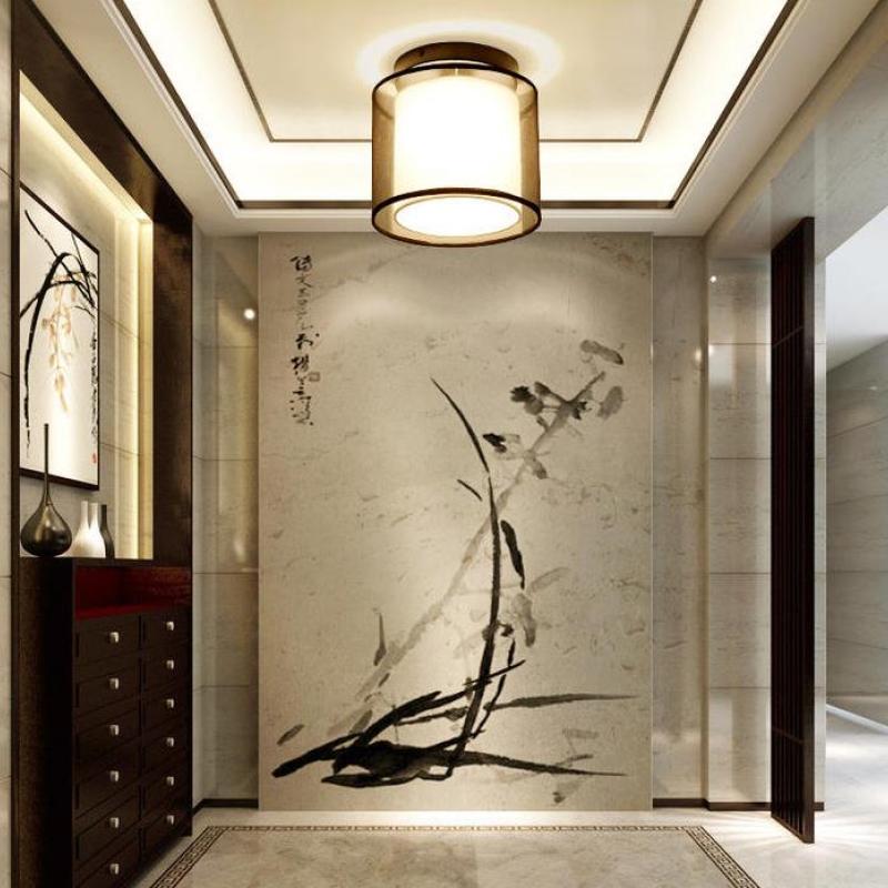 Arisha Modern & Fabric Flush Mount Ceiling Light, 2 Style - Letslighting