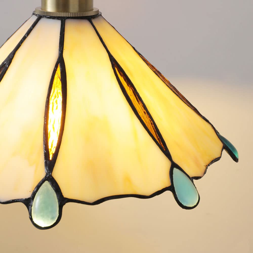 Tiffany Vintage Pendant Light Metal/Glass Bedroom/Living Room/Hallway