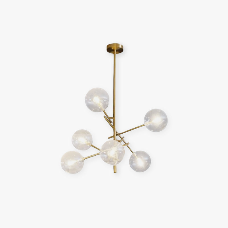Valentina Bubble Branch Glass/Metal Chandelier, Kitchen/Dining Room