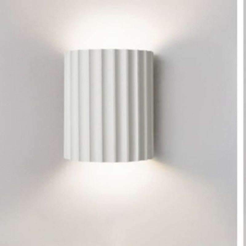 Ray Postmodern Semi-cylindrical Resin Wall Lamp