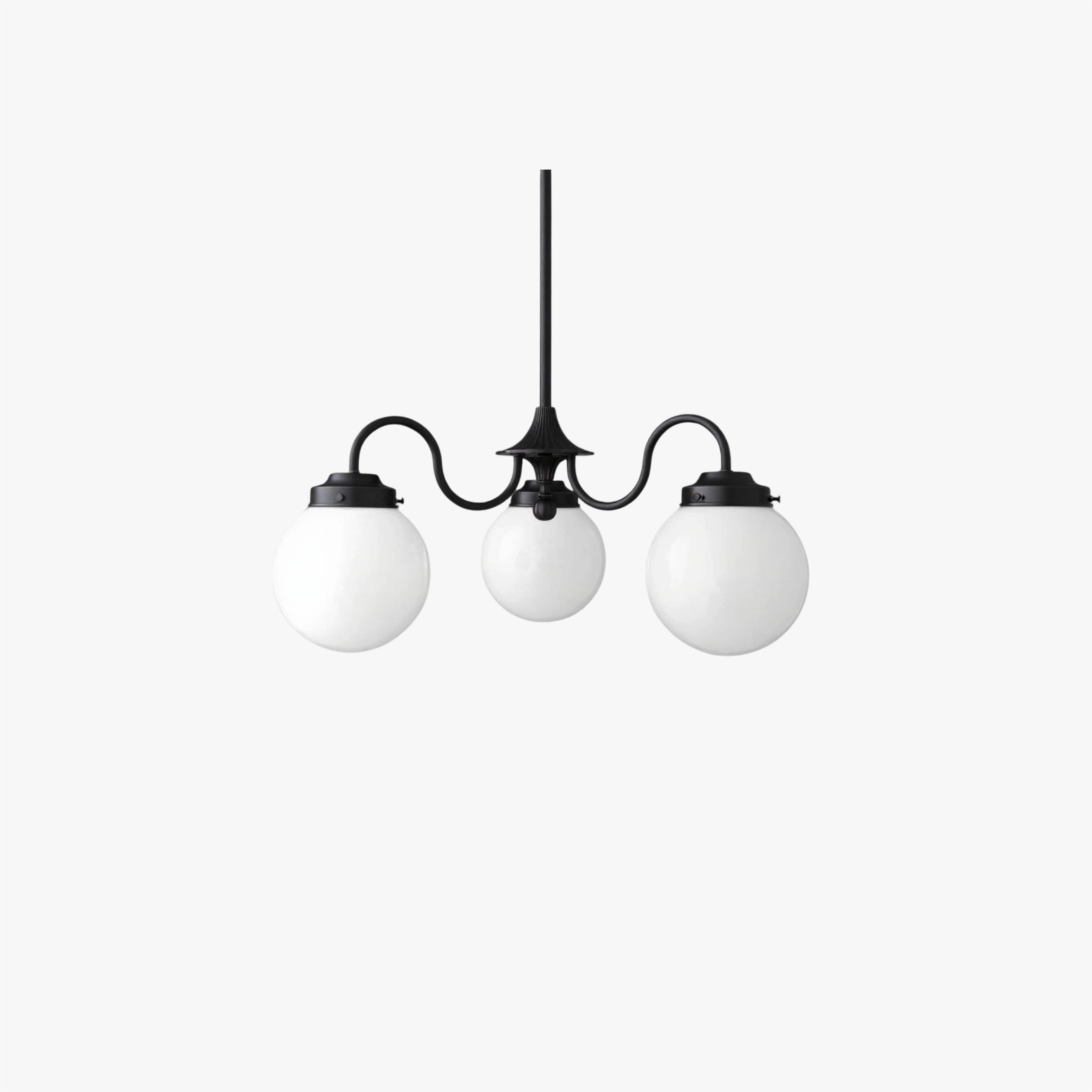Pearl 3-Light Glass Chandelier