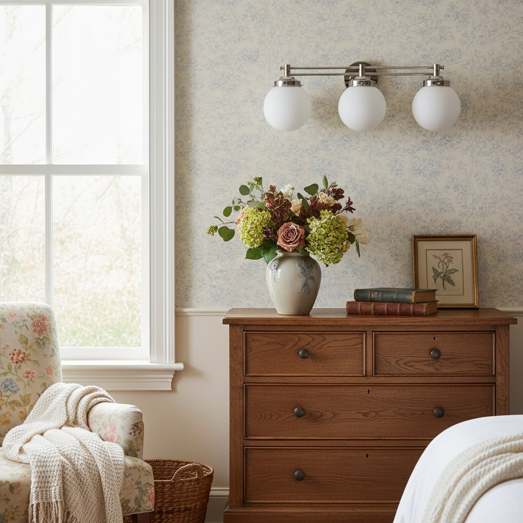Pearl Wall Sconce Milk Glass Antique Brass for Bedroom