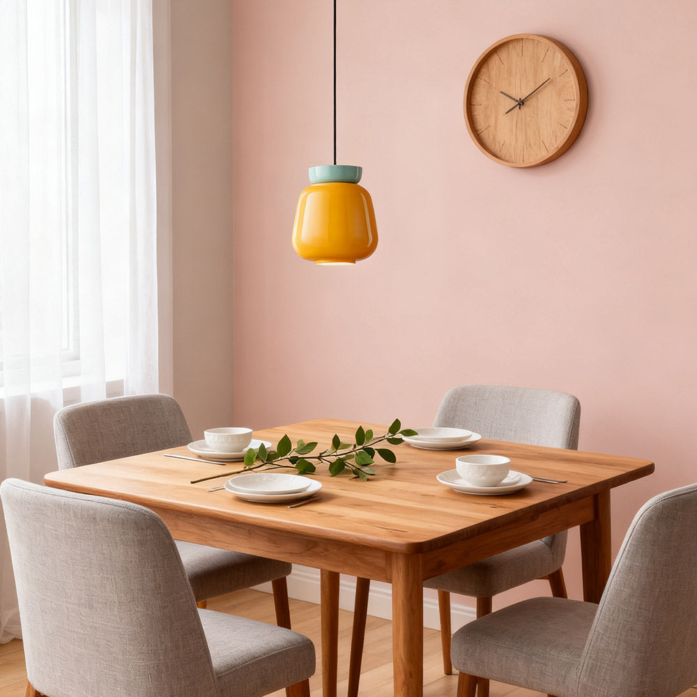 Hues Ceramic Bowl Pendant Light