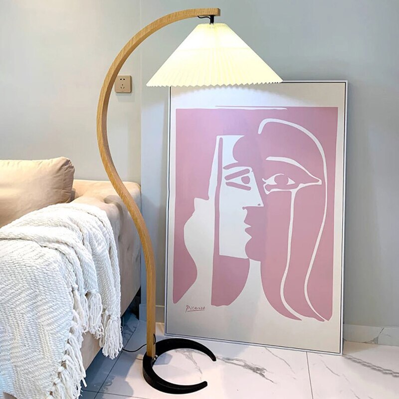 Ritta Floor Lamp Caprani Unique LED Wood Bedroom/Living Room - Letslighting