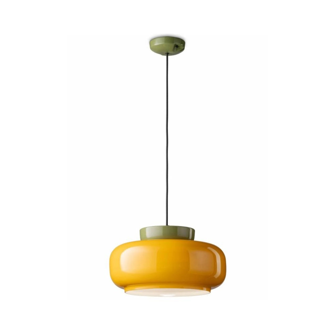 Hues Ceramic Bowl Pendant Light