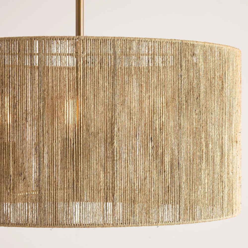 Rowan Drum Brass Pendant Light