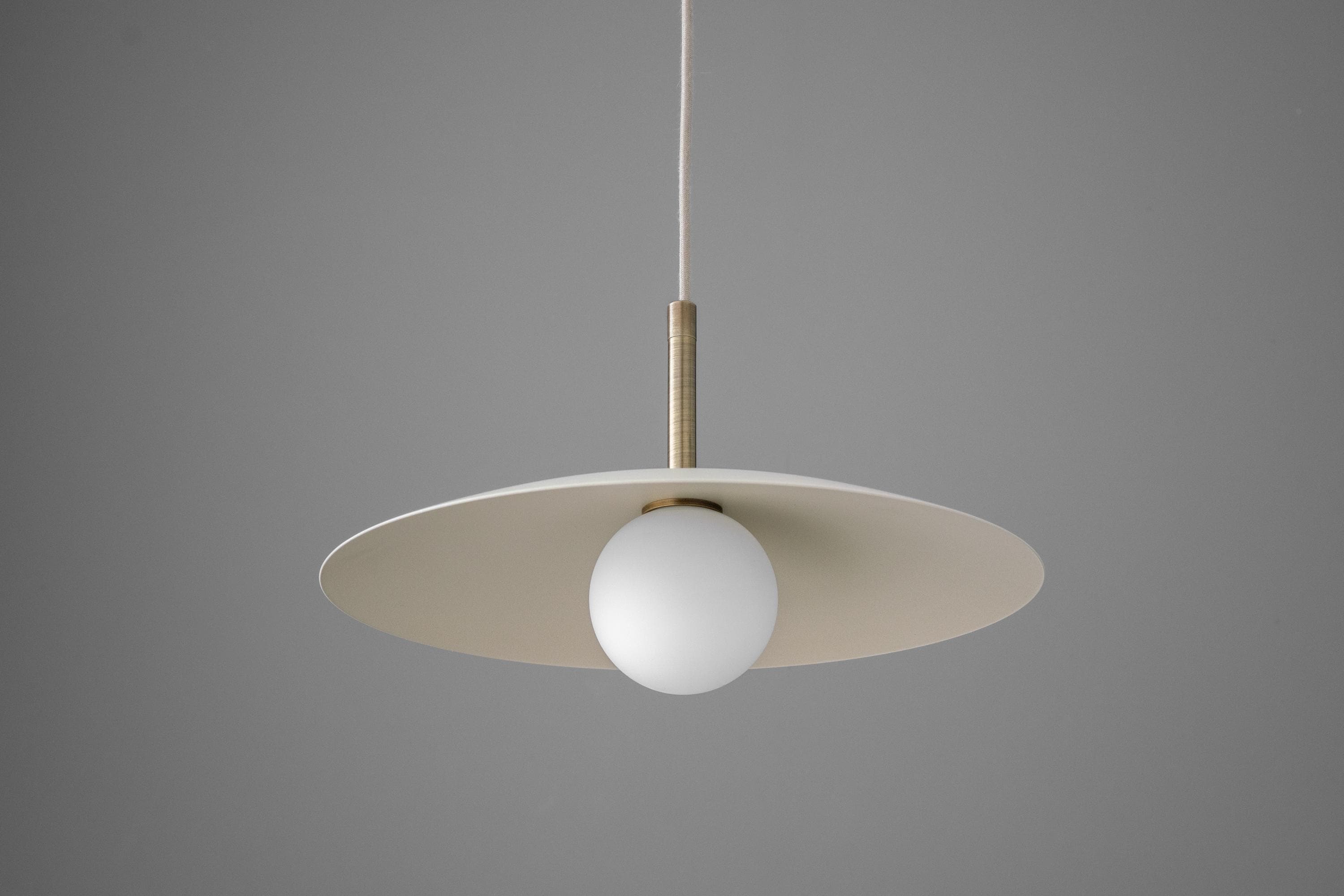 Disc Pendant Light Brass