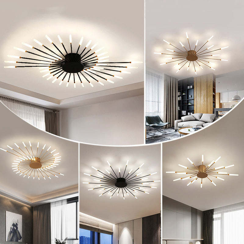 Arisha Fireworks Flush-Mount Ceiling Light Living Room - Letslighting