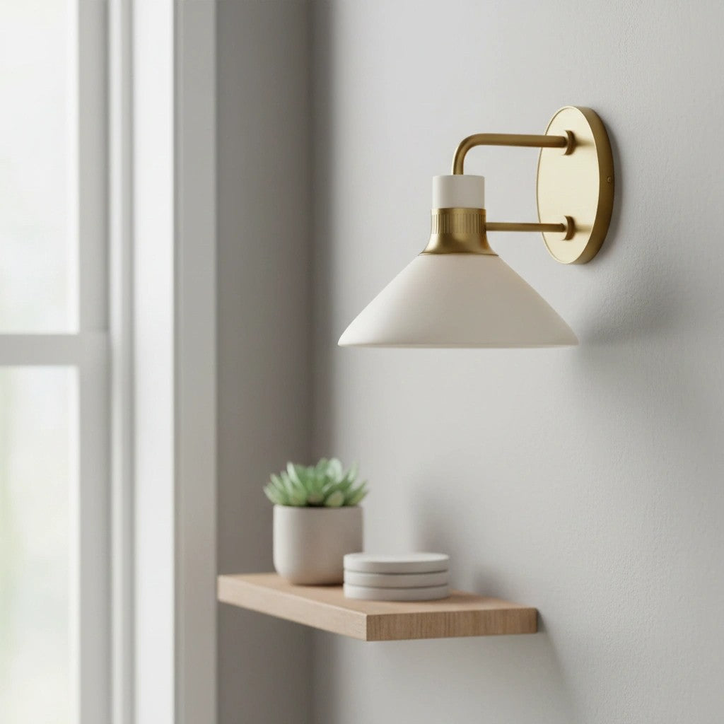 Tallow Wall Lights for Living Room Porcelain Sconce