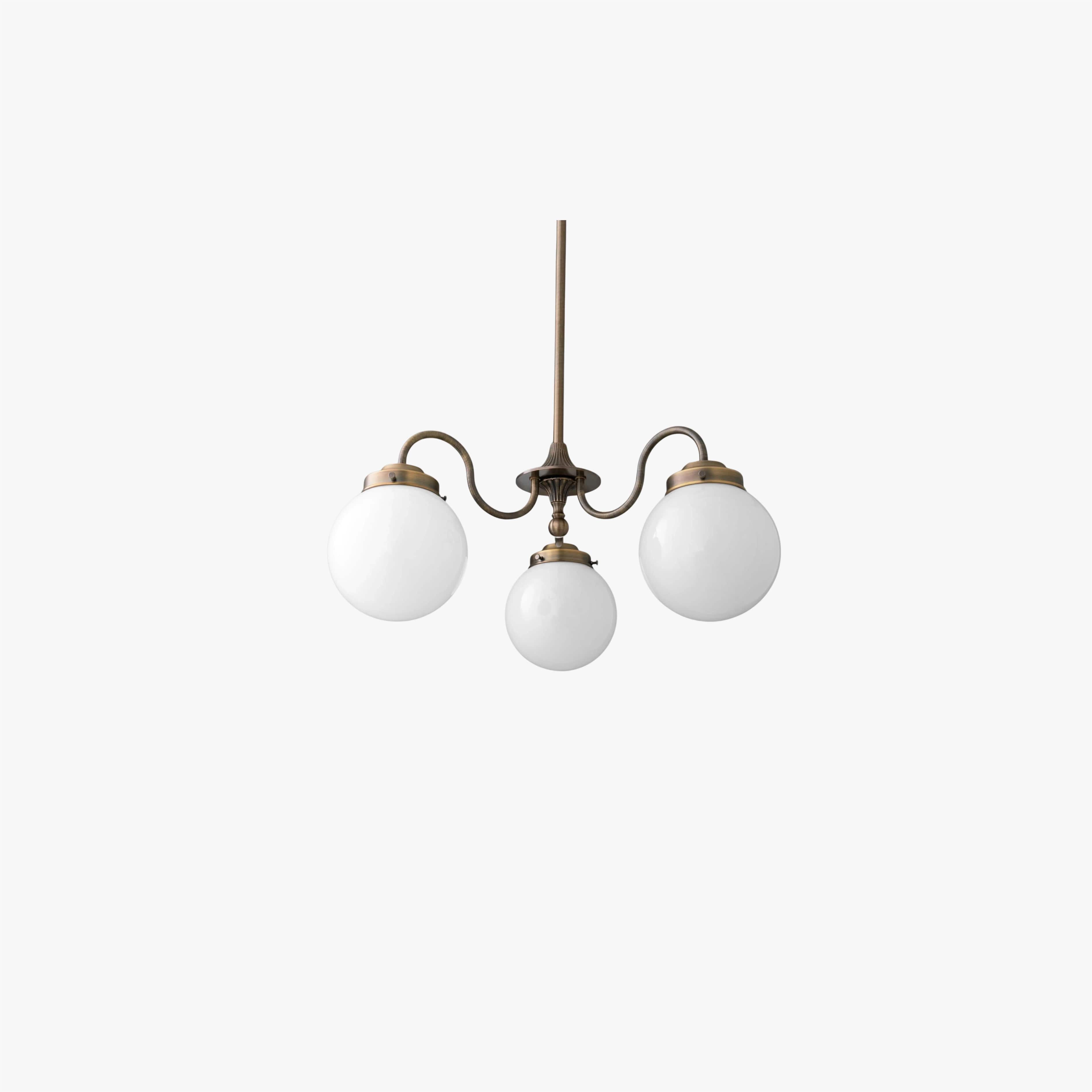 Pearl 3-Light Glass Chandelier