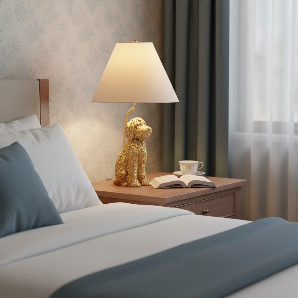 Kin Table Lamp Metal&Fabric Animal
