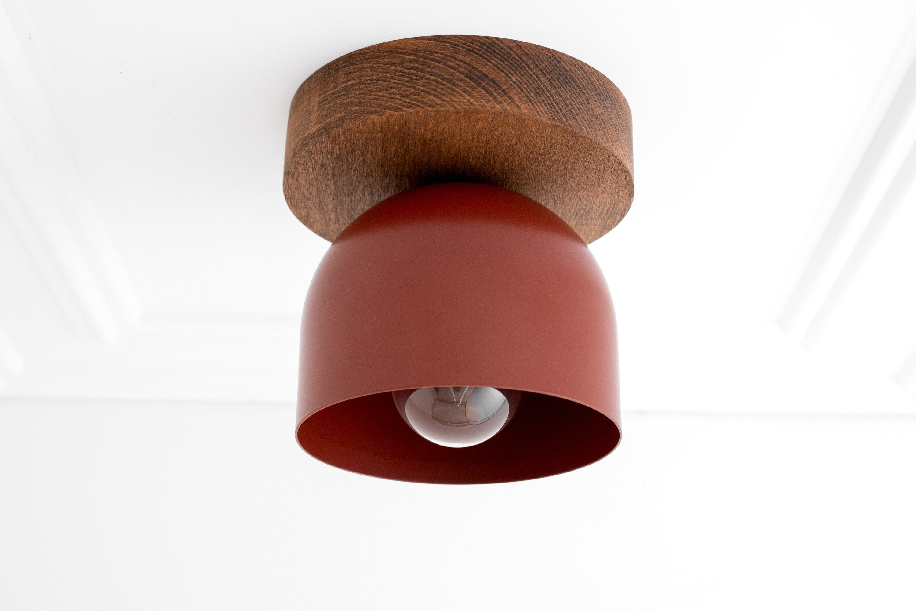 Chroma Ceiling Light Wood Metal Fixture