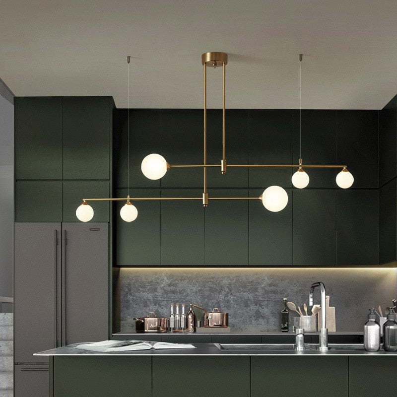 Valentina Modern Bubble Copper Pendant Light