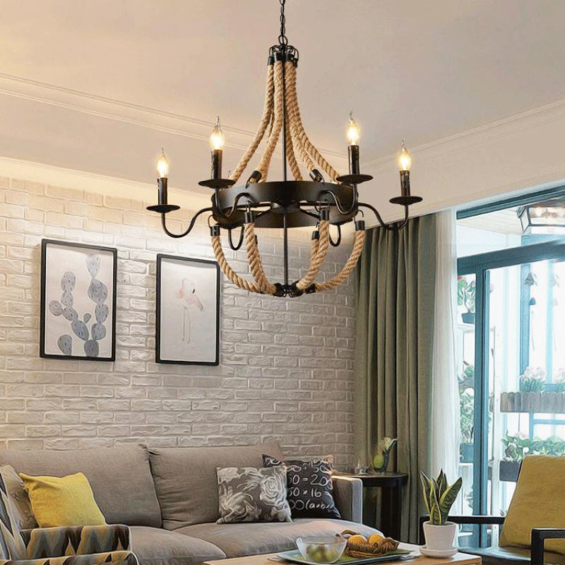 Epoch Industrial LED Pendant Light Rope Living Room Bar - Letslighting