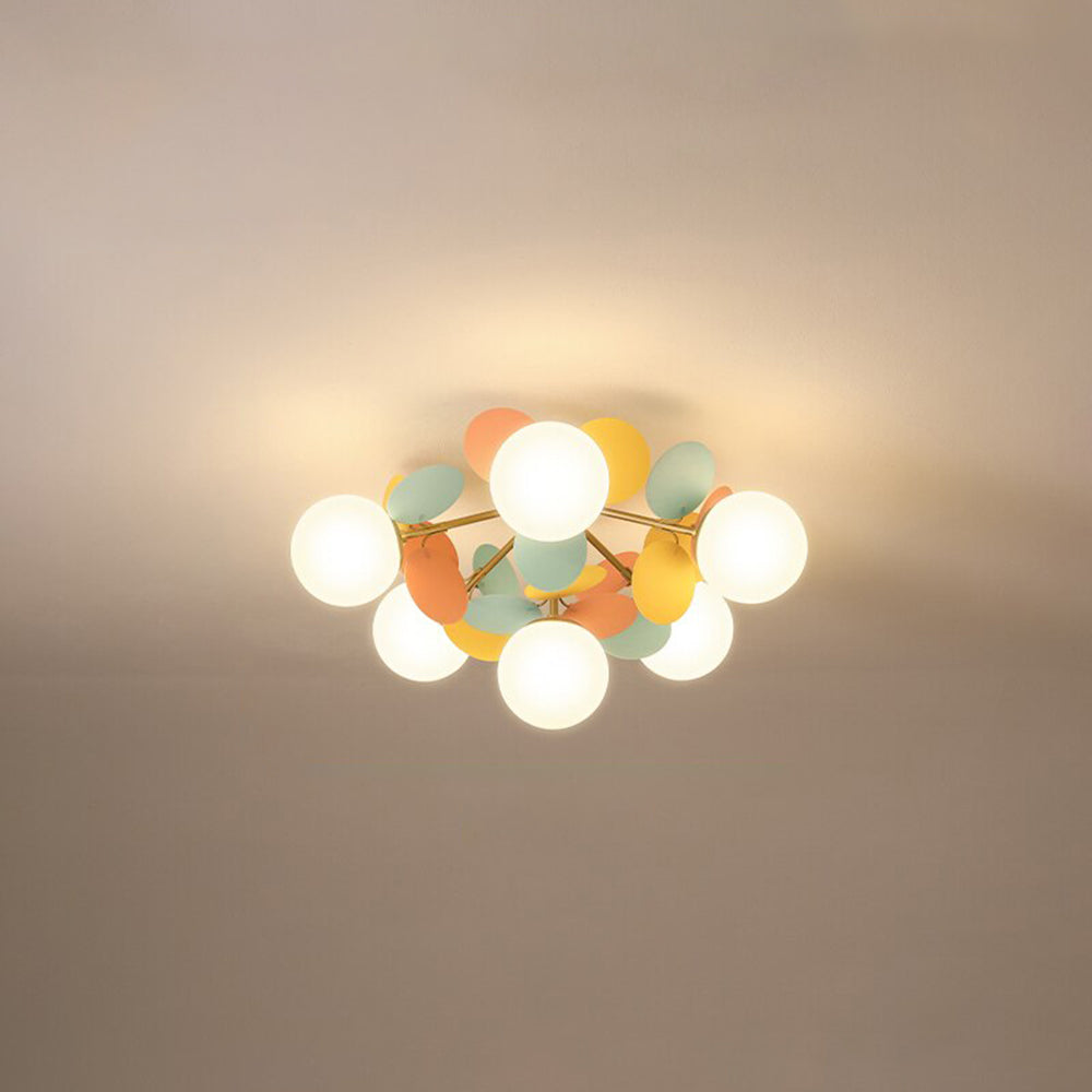 Jevon Multicolored Flower Branch Chandelier Living Room