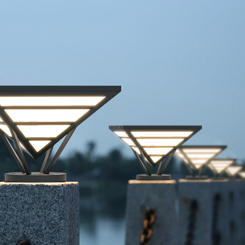 Ray Modern Diamond Metal Outdoor Table Lamps, Warm Light - Letslighting