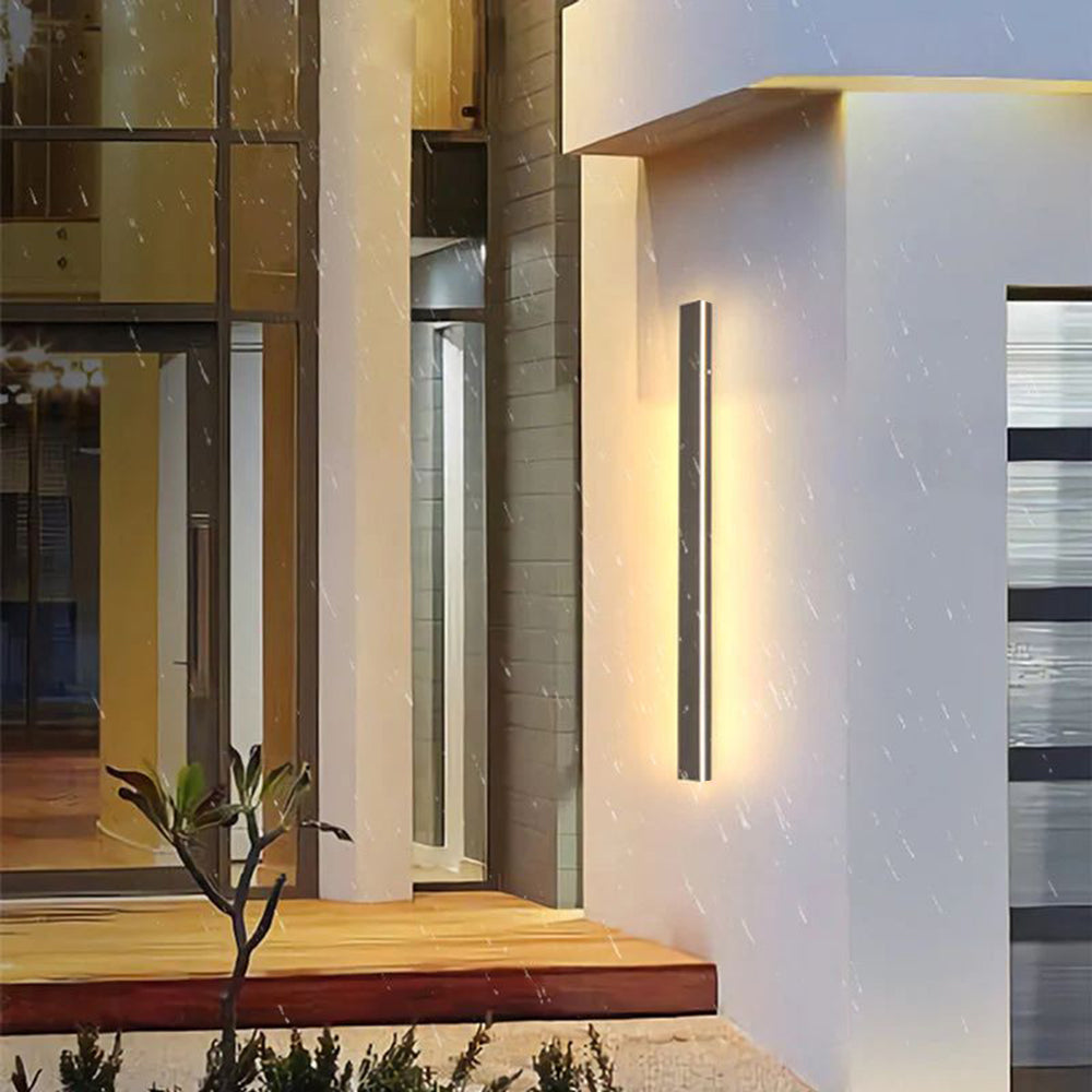 Arisha Sleek Minimalist Rimless Linear Outdoor Wall Light - Letslighting