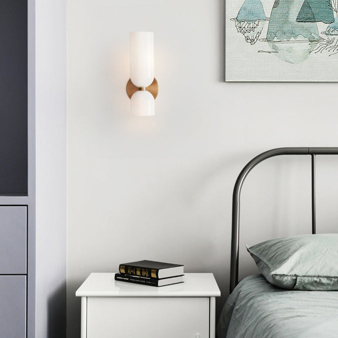 Valentina Modern Bedroom Glass Wall Lamp Sconce - Letslighting