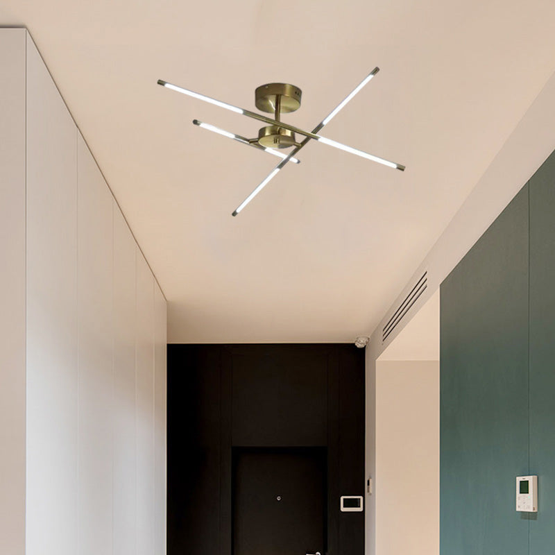 Arisha Modern Linear Metal Acrylic Ceiling Light