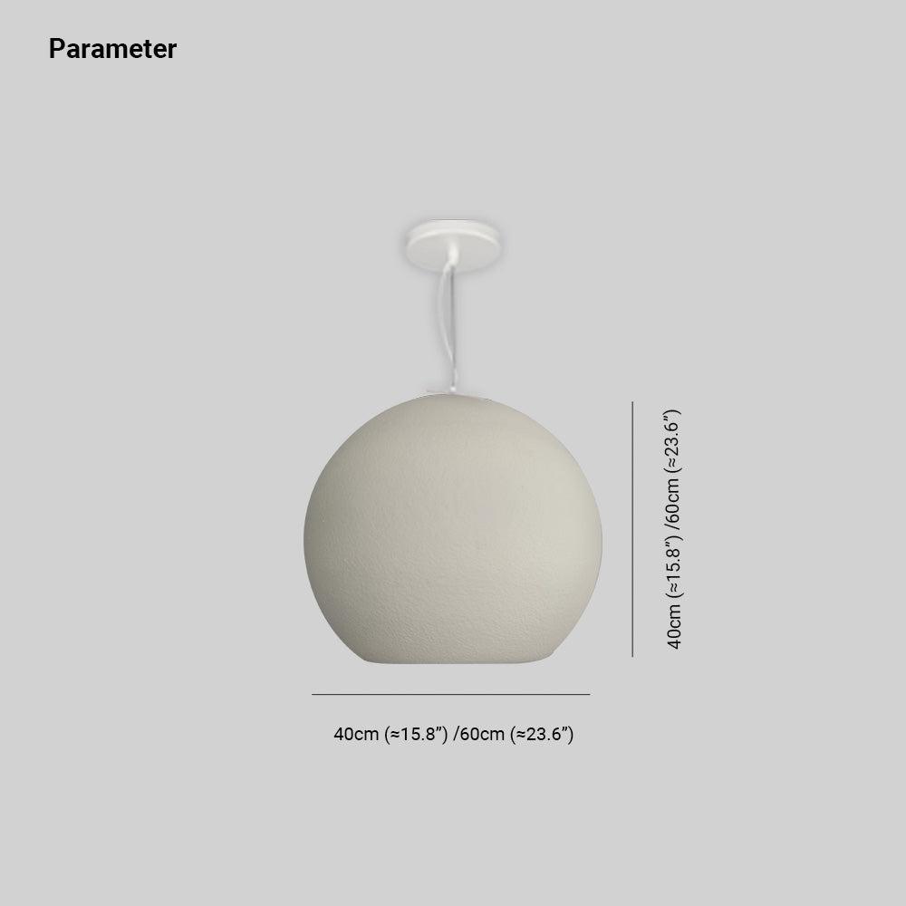 Avi Simple Ball Shape Metal Pendant Light