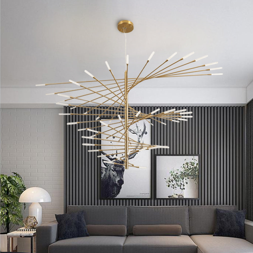 Arisha Modern Chandelier Metal Acrylic Living Room