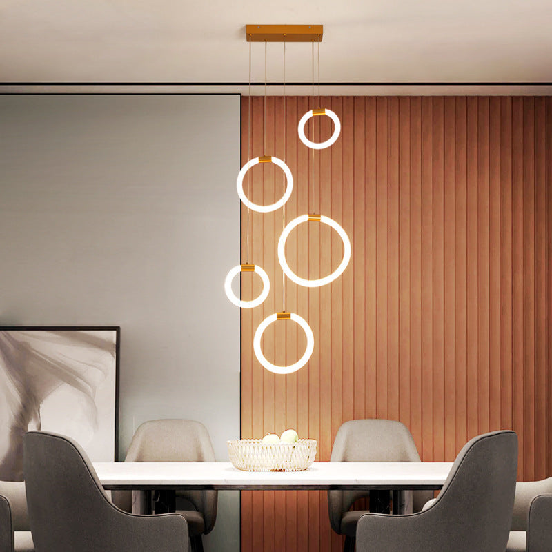 Arisha Minimalist Staircase Ring Pendant Light - Letslighting
