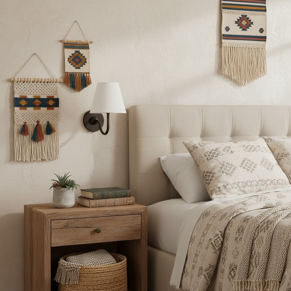 Grace Brass Linen Wall Lamp
