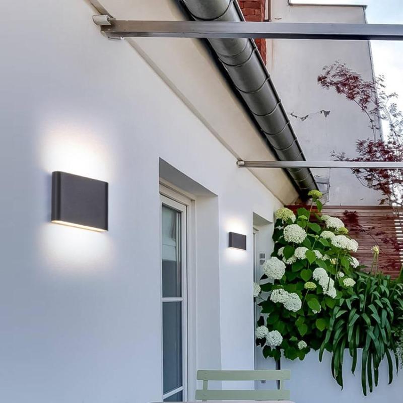Ray Modern Rectagulart Metal Outdoor Wall Lamp