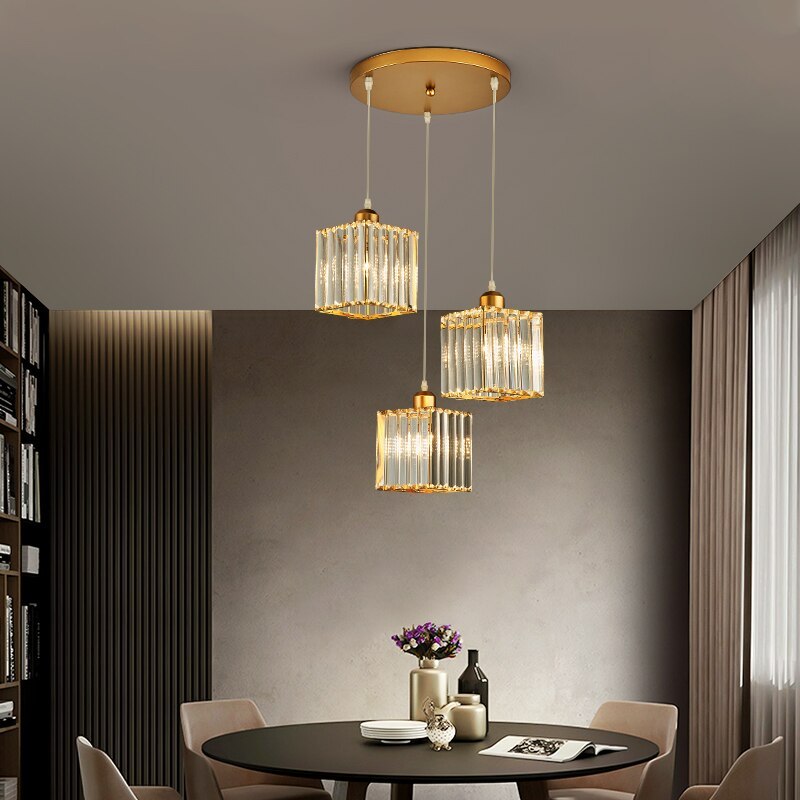 Arisha Modern Cluster Cylinder Glass Pendant Light
