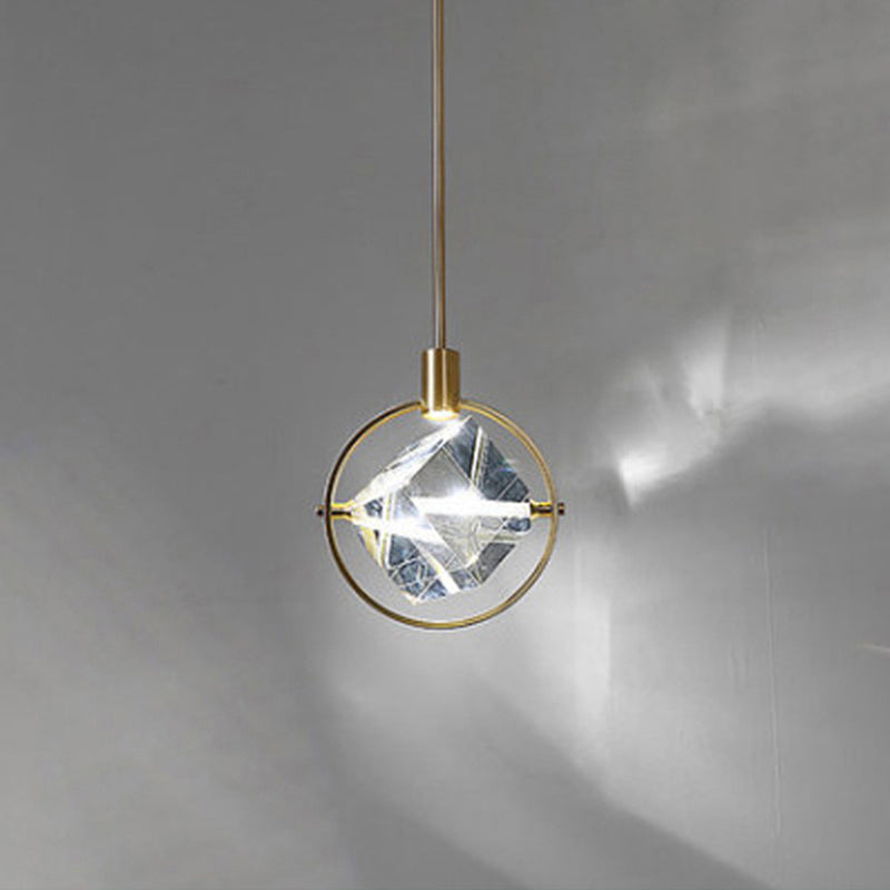 Kristy Modern Luxury Geometry Metal Crystal Pendant Light