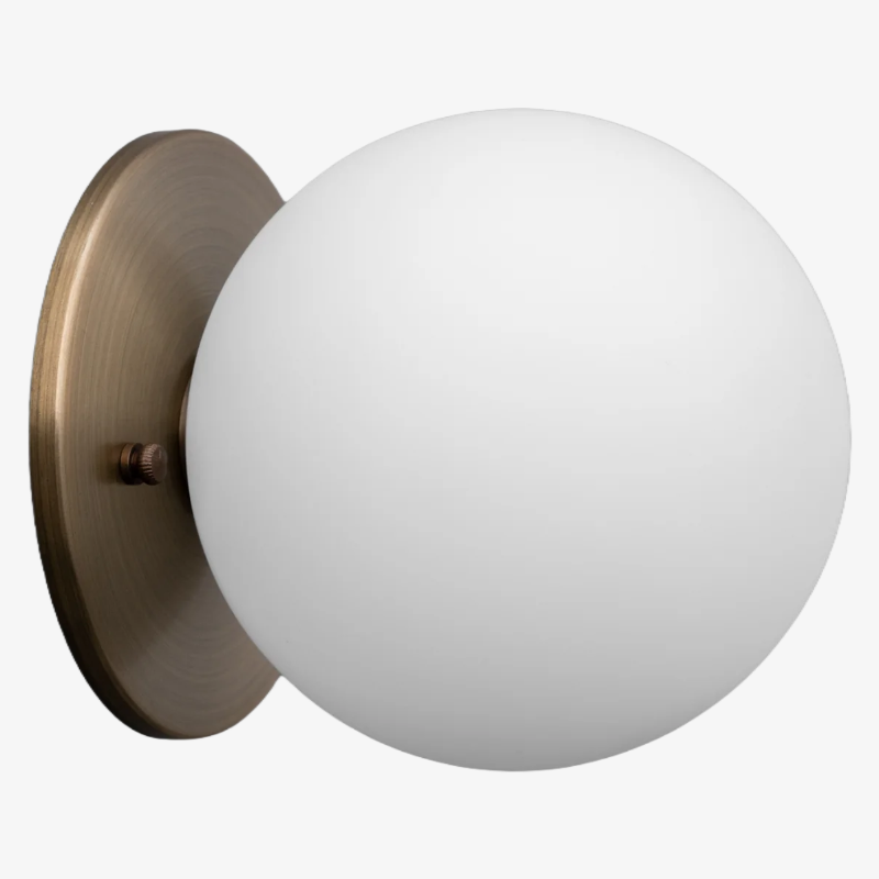 Pearl Wall Lamp Brass&Glass
