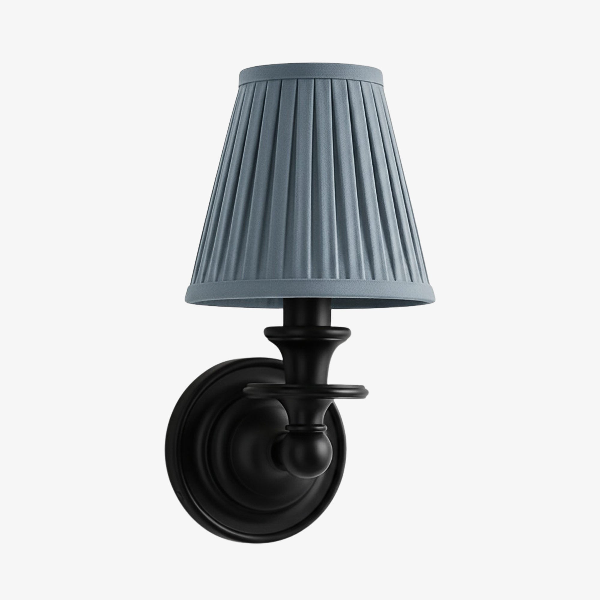 Elite White Fabric Wall Sconce Contemporary Bathrooms