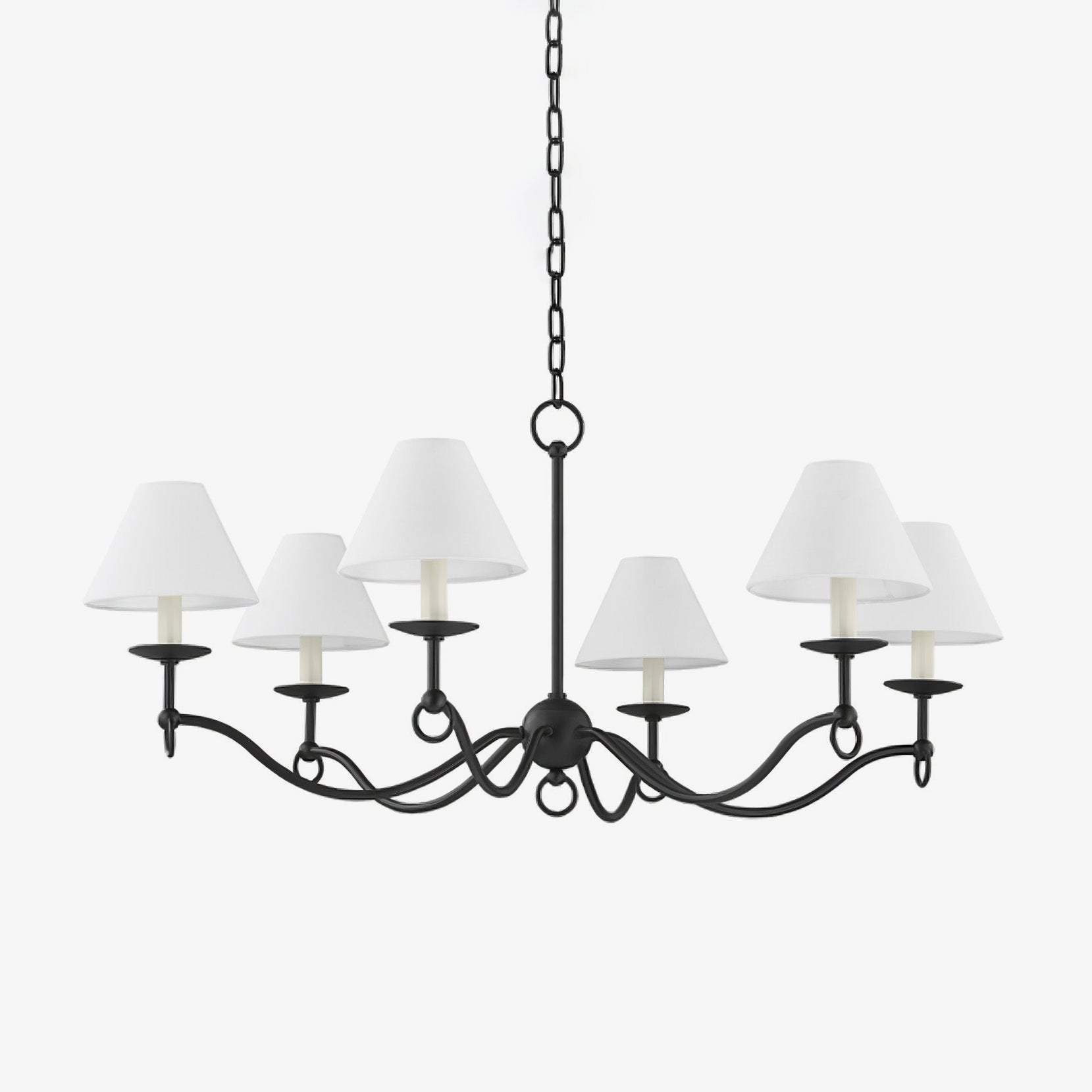 Aurora Chandelier Curved Arms Vintage - Letslighting