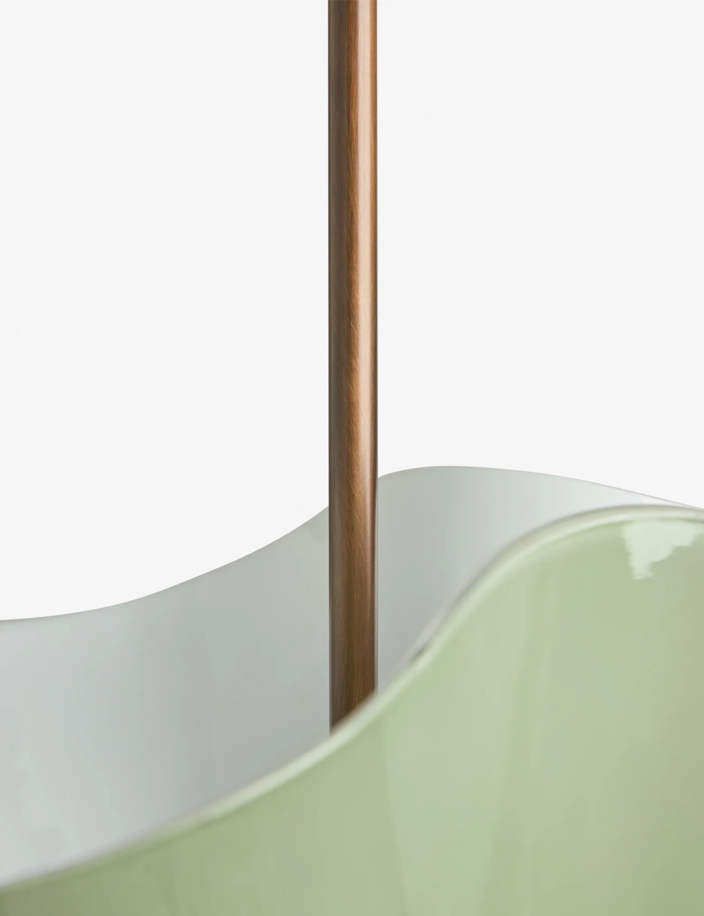 Musa Brass Pendant Light Golden Glass Dining Room