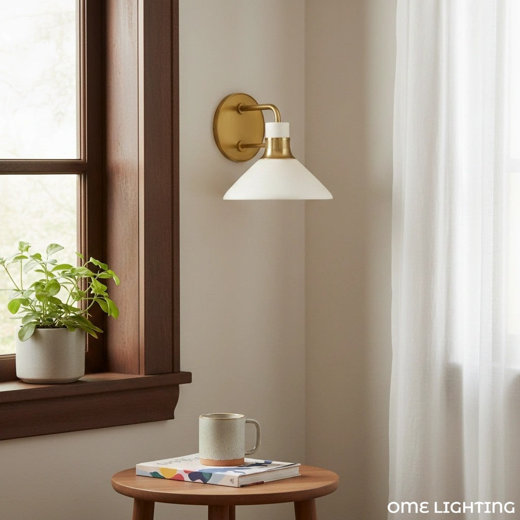 Tallow Wall Lights for Living Room Porcelain Sconce