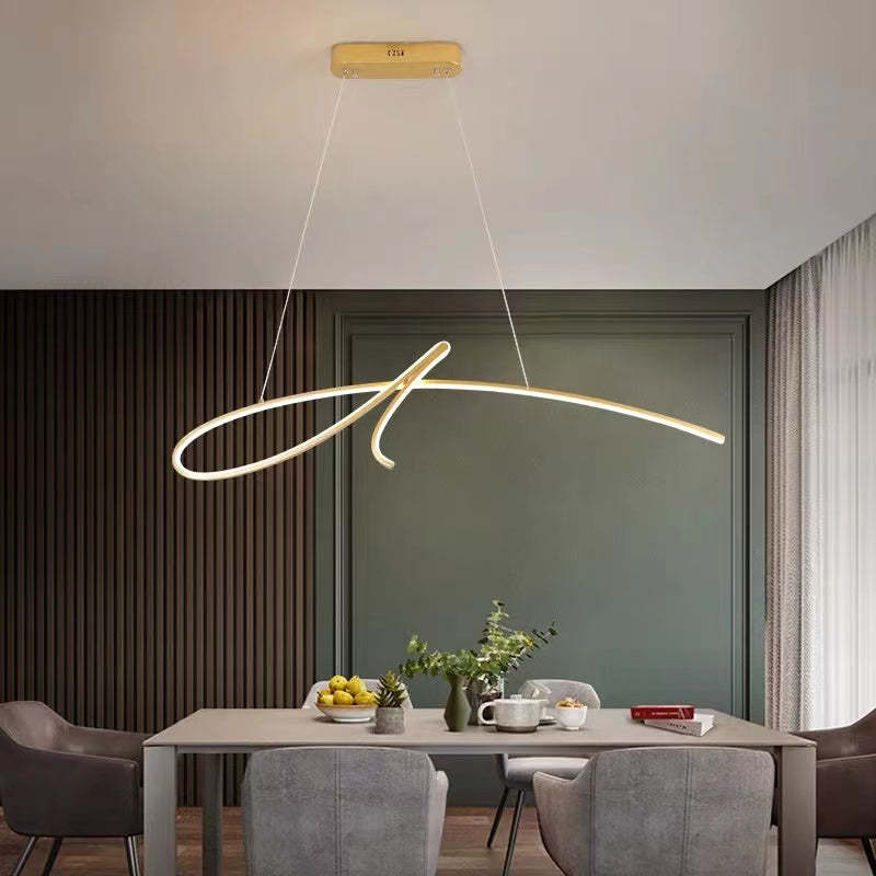 Arisha Pendant Light Irregular-curved Modern Restaurant - Letslighting