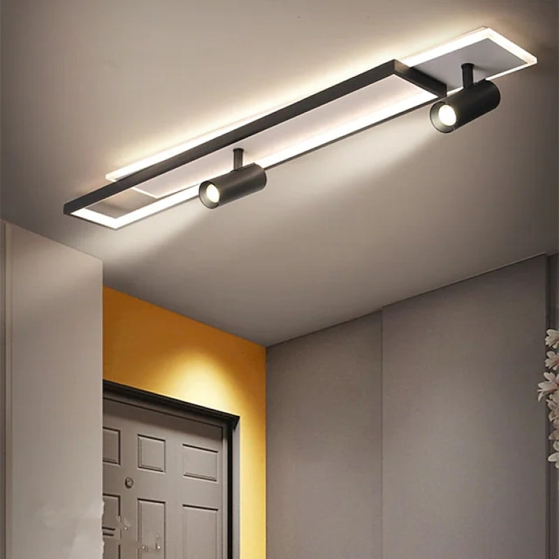 Aim Modern Geometric Ceiling Light with Spotlight