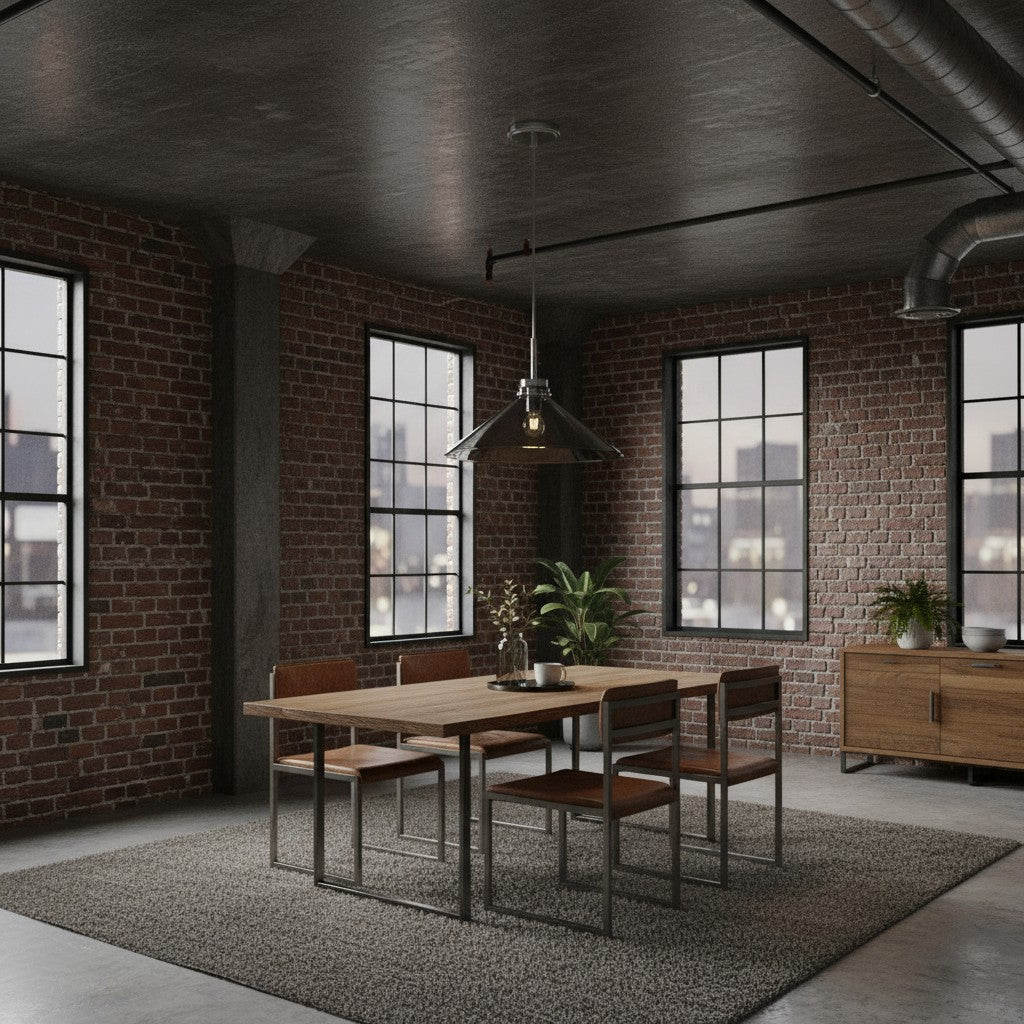 Grange Pendant Light Metal&Glass