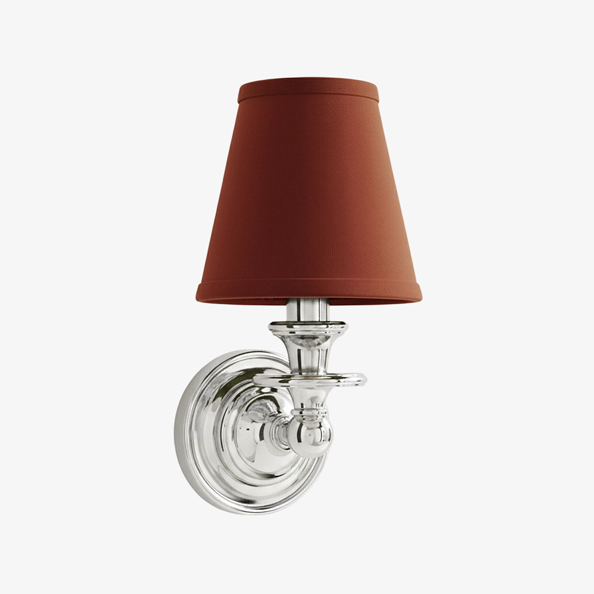 Elite White Fabric Wall Sconce Contemporary Bathrooms
