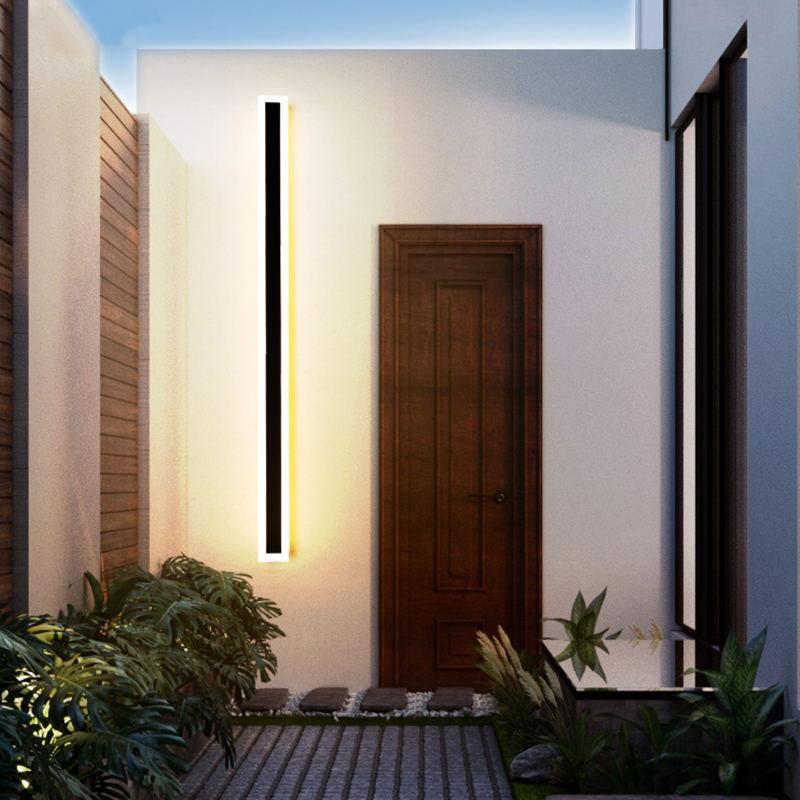 Arisha Radiation Linear Acrylic Outdoor Wall Lamp Garden Corridor - Letslighting