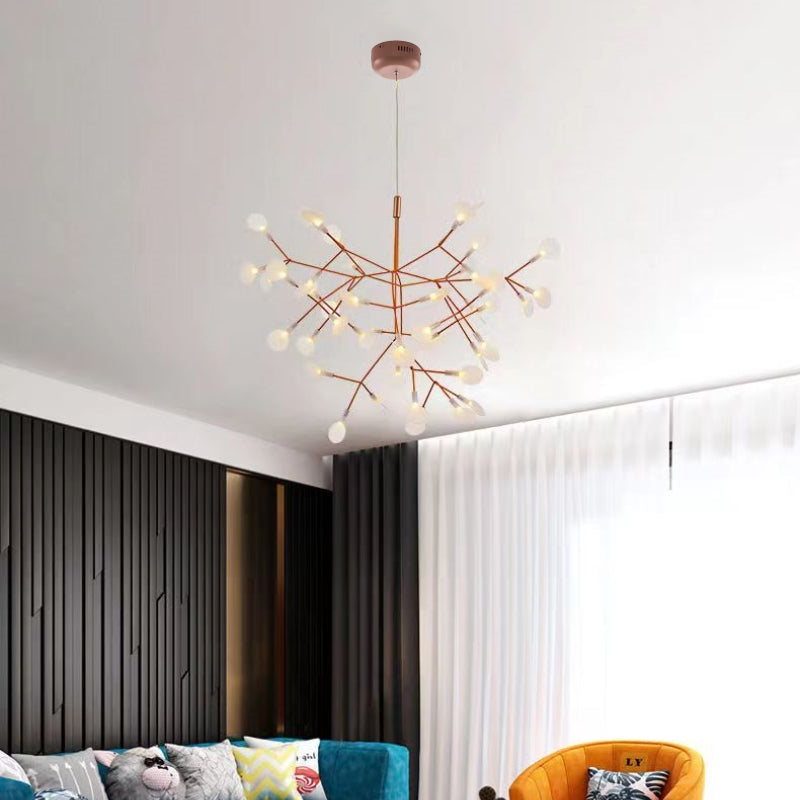 Olivia Unique Sputnik Art Deco Firefly Chandelier, Living Room/ Bedroom - Letslighting