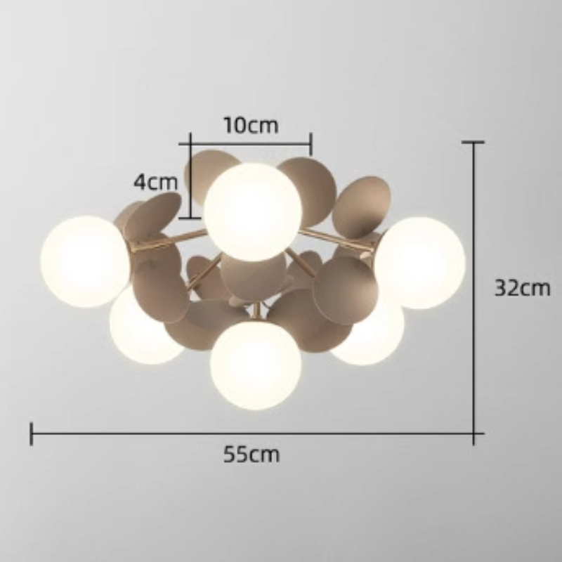 Aria Multicolored Flower Branch Chandelier Living Room