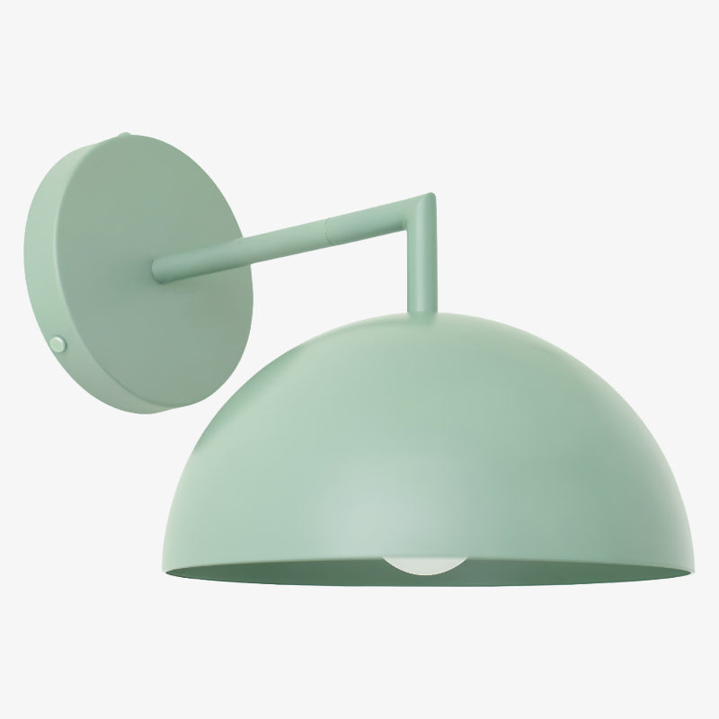 Chroma Minimalist Metal Dome Sconce